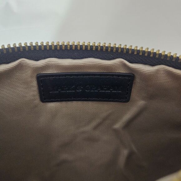 Mark & Graham Leather Makeup Pouch Monagramed HMS - Here's My Stuff - Picture 5 of 6